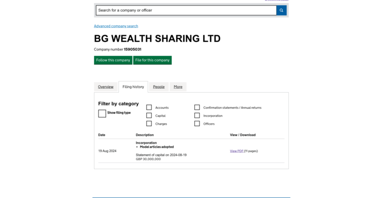 3-BG WEALTH SHARING LTD